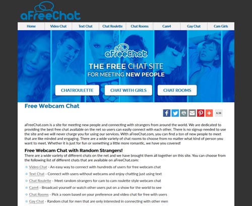 Review screenshot afreechat.com