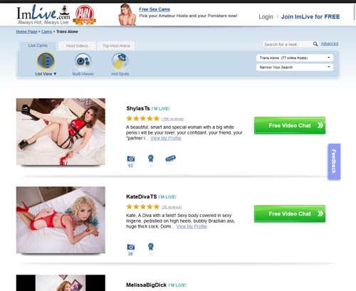 A Review Screenshot of imlive.com